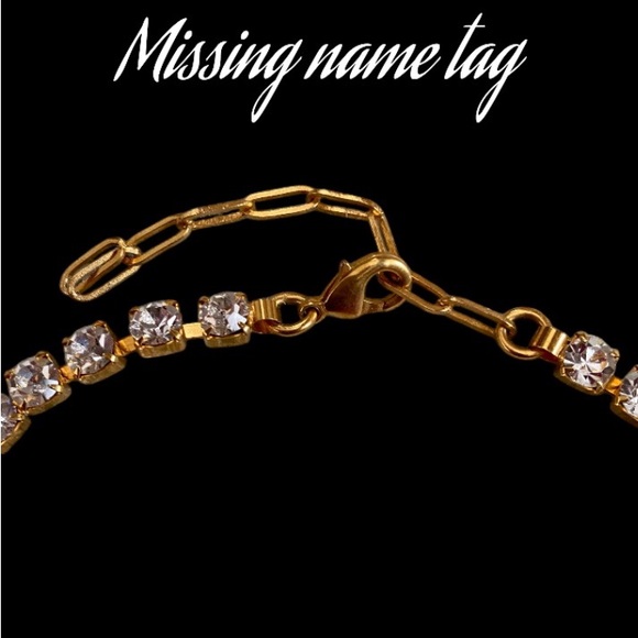 Elizabeth Cole Lorelei crystal tennis necklace - Picture 3 of 6